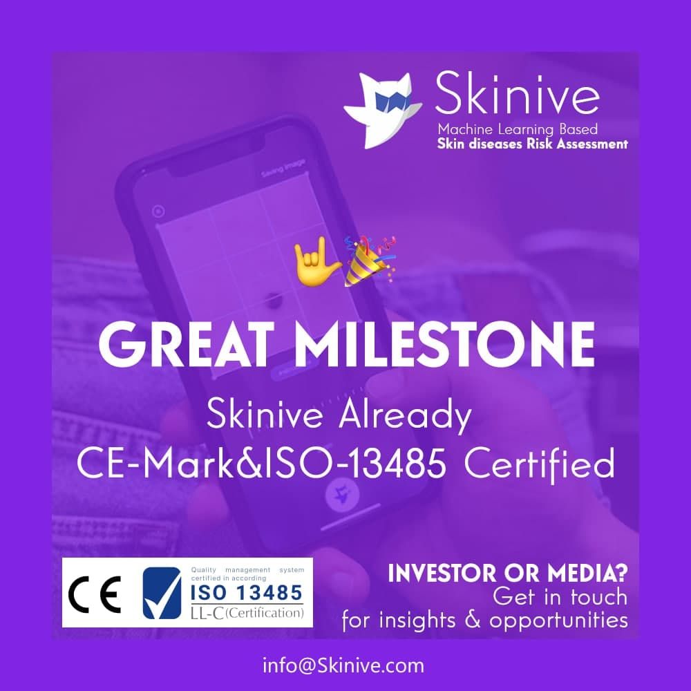 Skinive has been CE Marked as a medical device